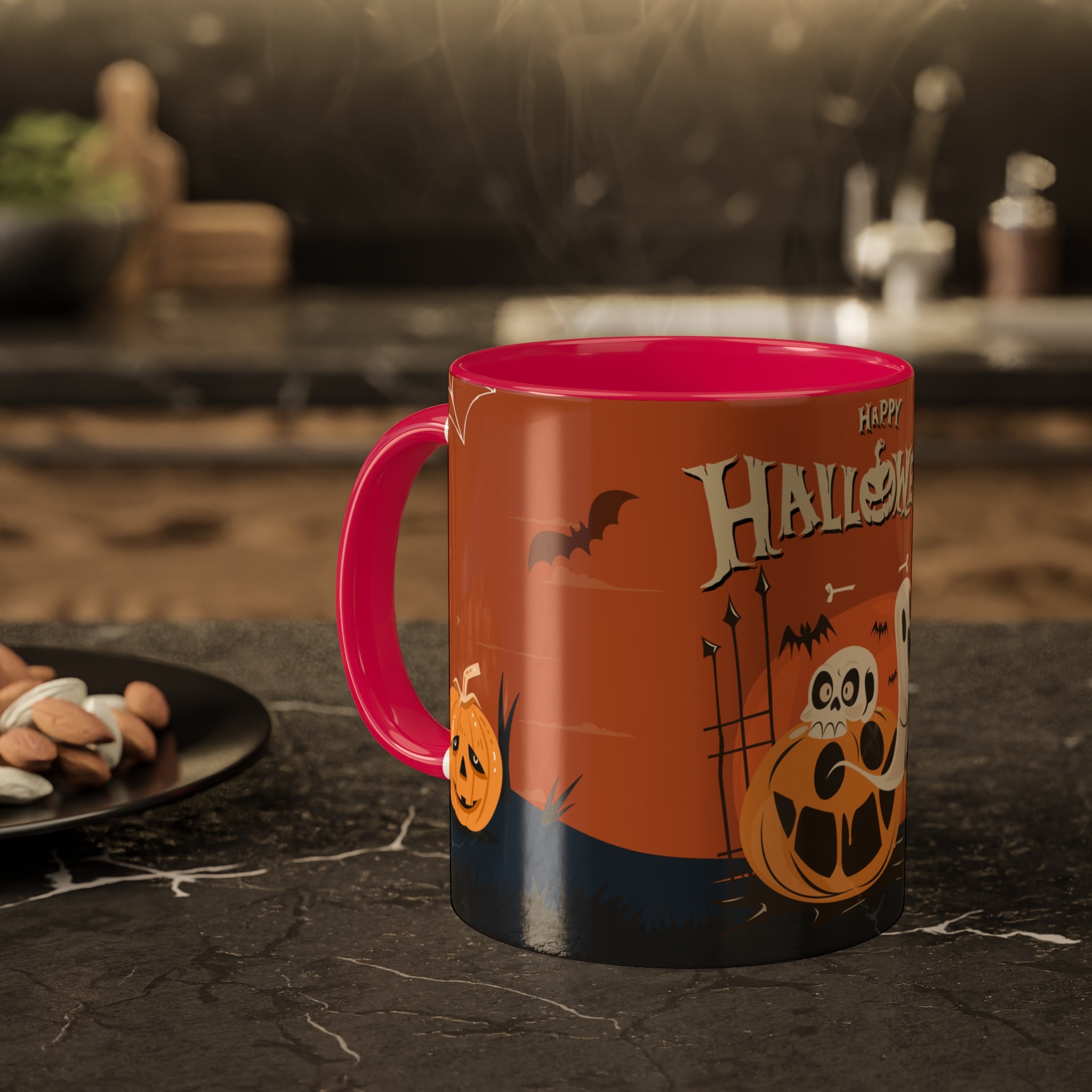 Happy Halloween with Pumpkin | Colorful Mugs